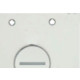 Placa Piso Inox 4X4 Para 1 Rosca Pi44Ro