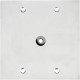 Placa Piso Inox 4X4 Com Furo Pi44F