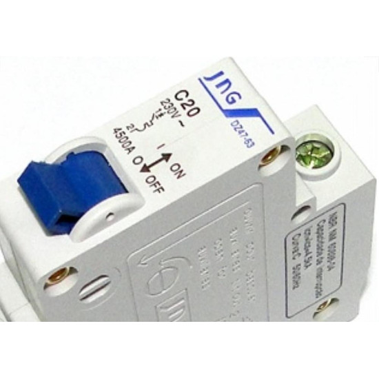 Disjuntor Jng Din Dz47-63 Unipolar 06A C 51288