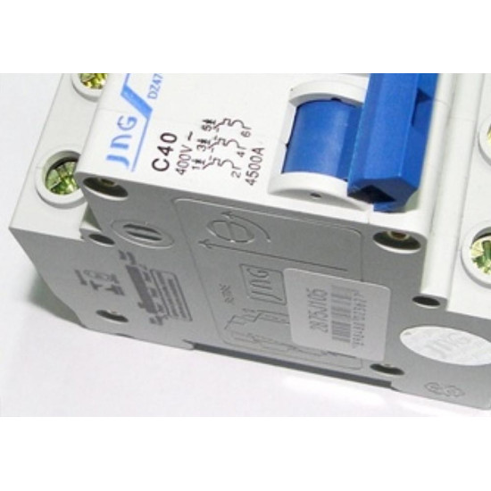 Disjuntor Jng Din Dz47-63 Tripolar 06A C 51314