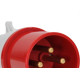 Pino 3 Polos+Terra Jng 380V 16A Verm 52851 Pino 3 Polos+Terra Jng 380V 16A Verm 52851
