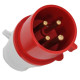 Pino 3 Polos+Terra Jng 380V 32A Verm 52857 Pino 3 Polos+Terra Jng 380V 32A Verm 52857