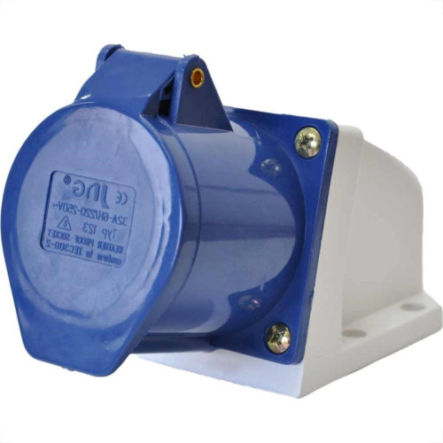 Tomada Externa Jng 2 Polos +Terra 32A 220V Azul 52862 Tomada Externa Jng 2 Polos +Terra 32A 220V Azul 52862