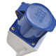 Tomada Externa Jng 2 Polos +Terra 32A 220V Azul 52862 Tomada Externa Jng 2 Polos +Terra 32A 220V Azul 52862