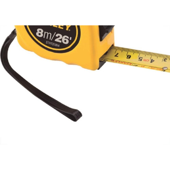 Trena Stanley Basica 8M/26 Com Trava Stht33994 Trena Stanley Basica 8M/26 Com Trava Stht33994