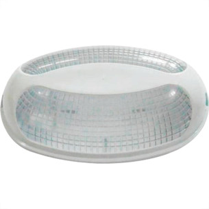 Luminaria Pvc Tartaruga Pavilonis Oval Branca 84001