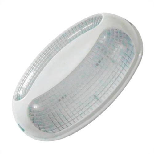 Luminaria Pvc Tartaruga Pavilonis Oval Branca 84001