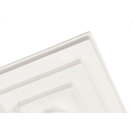 Kit C/3 - Plafonier Pvc Pavilonis Quadrado Branco Soquete... Kit C/3 - Plafonier Pvc Pavilonis Quadrado Branco Soquete...