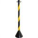 Pedestal Pvc 90Cm Prosafety Preto/Amarelo Wps1932