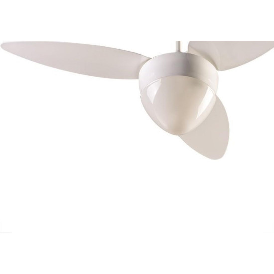 Ventilador Teto Ventisol Aires Branco Com Lustre 220V 130W 383 Ventilador Teto Ventisol Aires Branco Com Lustre 220V 130W 383