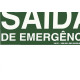Placa Sinalizacao Pvc 15X30 ''Saida Emergencia'' Fluorescente 315Am Placa Sinalizacao Pvc 15X30 ''Saida Emergencia'' Fluorescente 315Am