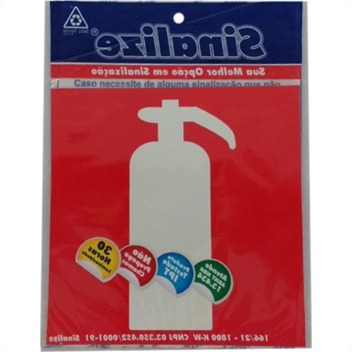 Placa Sinalizacao Pvc 15X15 ''Extintor Incendio'' Fluorescente 350Ad Placa Sinalizacao Pvc 15X15 ''Extintor Incendio'' Fluorescente 350Ad