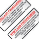 Placa Sinalizacao Aluminio 15X06 ''Aviso Elevador'' 2 Pecas 120Bk Placa Sinalizacao Aluminio 15X06 ''Aviso Elevador'' 2 Pecas 120Bk