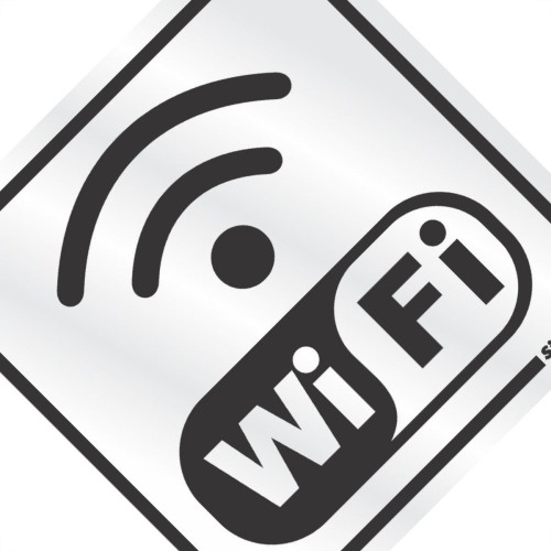 Placa Sinalizacao Aluminio 15X15 ''Internet Wi-Fi'' 120Bc Placa Sinalizacao Aluminio 15X15 ''Internet Wi-Fi'' 120Bc