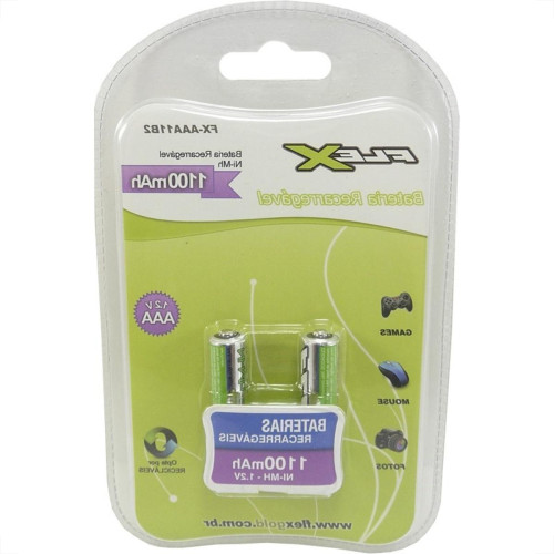 Pilha Recarregavel Flexgold Palito ''Aaa'' 2 Pecas 1100Mah Fx-Aaa11B2 Pilha Recarregavel Flexgold Palito ''Aaa'' 2 Pecas 1100Mah Fx-Aaa11B2