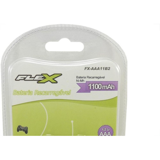 Pilha Recarregavel Flexgold Palito ''Aaa'' 2 Pecas 1100Mah Fx-Aaa11B2 Pilha Recarregavel Flexgold Palito ''Aaa'' 2 Pecas 1100Mah Fx-Aaa11B2