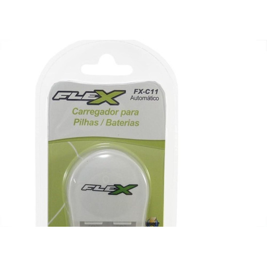 Carregador Para Pilhas 2Aa/Aaa Ou 1 Bateria 9V Flex Bivolt Fx. C.11 Carregador Para Pilhas 2Aa/Aaa Ou 1 Bateria 9V Flex Bivolt Fx. C.11