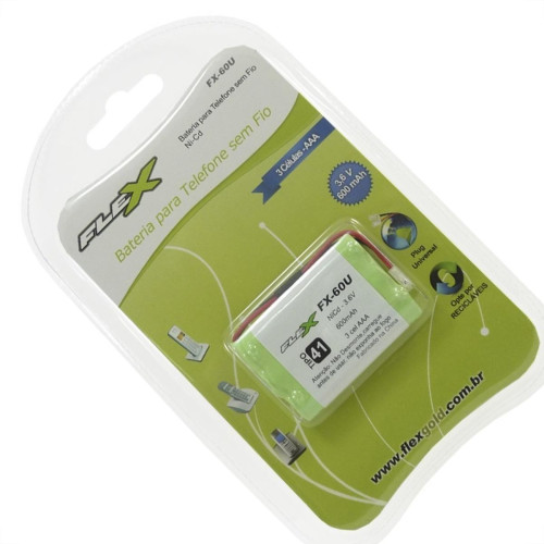 Bateria Telefone Universal Flex 3,6V 600Mah Fx-60U Bateria Telefone Universal Flex 3,6V 600Mah Fx-60U