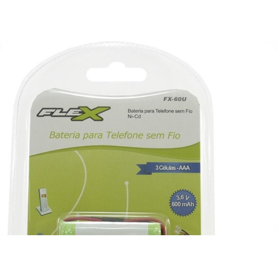 Bateria Telefone Universal Flex 3,6V 600Mah Fx-60U Bateria Telefone Universal Flex 3,6V 600Mah Fx-60U