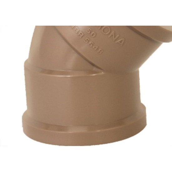 Cotovelo Marrom Krona Liso Liso 110Mm X 45 423