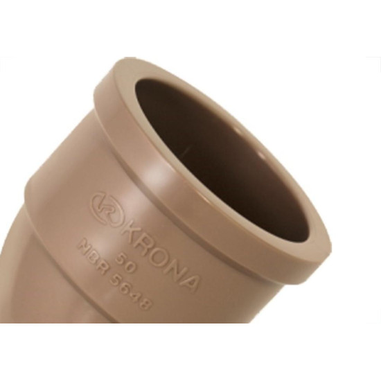 Cotovelo Marrom Krona Liso Liso 110Mm X 45 423