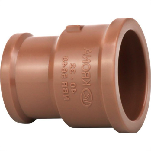 Luva Marrom Krona Liso Liso Reducao 50Mm X25Mm 453 - Kit C/10 