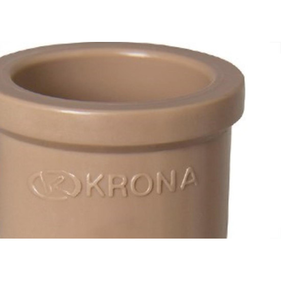 Luva Marrom Krona Liso Liso Reducao 60Mm X50Mm 587 - Kit C/10 Luva Marrom Krona Liso Liso Reducao 60Mm X50Mm 587 - Kit C/10