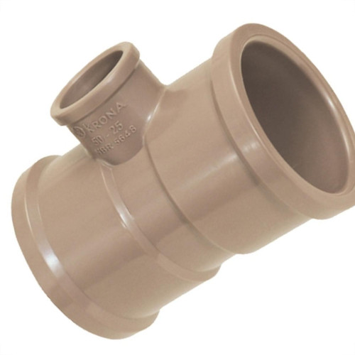 Tee Marrom Krona Liso Liso Liso Reducao 110Mmx60Mm 872