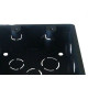 Caixinha Luz Plastica 4X4 Ivplast Preta Orelha Plastica - Kit C/50