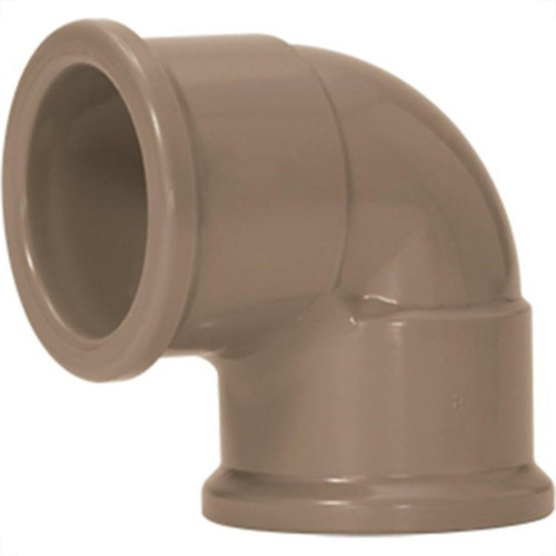 Cotovelo Marrom Amanco Liso/Liso 90''X 40Mm 11673 - Kit C/10 Cotovelo Marrom Amanco Liso/Liso 90''X 40Mm 11673 - Kit C/10