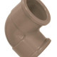 Cotovelo Marrom Amanco Liso/Liso 90''X 40Mm 11673 - Kit C/10 Cotovelo Marrom Amanco Liso/Liso 90''X 40Mm 11673 - Kit C/10