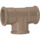 Tee Marrom Amanco Liso/Liso/Liso 40Mm 11837 - Kit C/10 Tee Marrom Amanco Liso/Liso/Liso 40Mm 11837 - Kit C/10