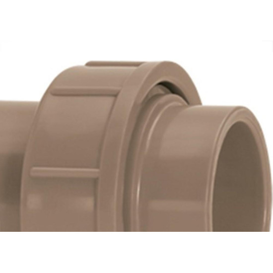 Uniao Marrom Amanco Liso/Liso 40Mm X 40Mm 10311/11876 - Kit C/10 Uniao Marrom Amanco Liso/Liso 40Mm X 40Mm 10311/11876 - Kit C/10
