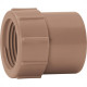 Luva Marrom Amanco Liso/Liso 40Mm X 1.1/4'' 11924/11955 - Kit C/15 Luva Marrom Amanco Liso/Liso 40Mm X 1.1/4'' 11924/11955 - Kit C/15
