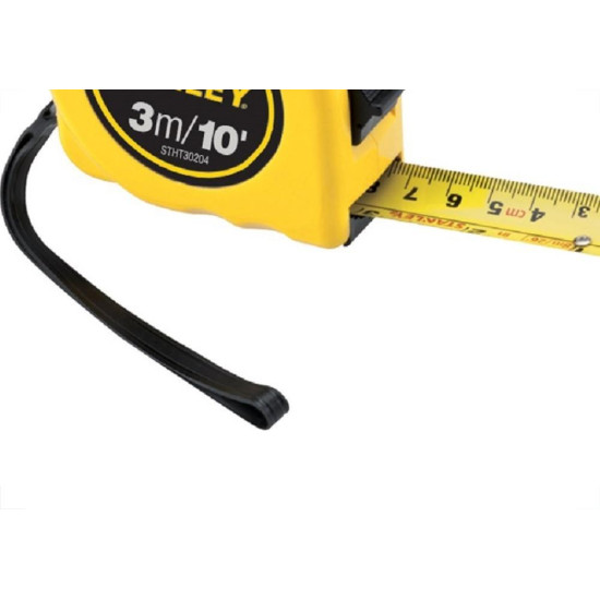 Trena Stanley Basica 3M/10 Com Trava Stht30204 Trena Stanley Basica 3M/10 Com Trava Stht30204