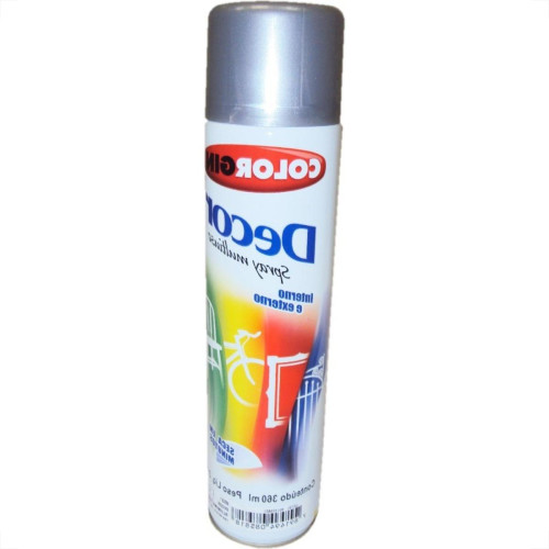 Tinta Spray Colorgin Decor Aluminio 360Ml 8581 Tinta Spray Colorgin Decor Aluminio 360Ml 8581