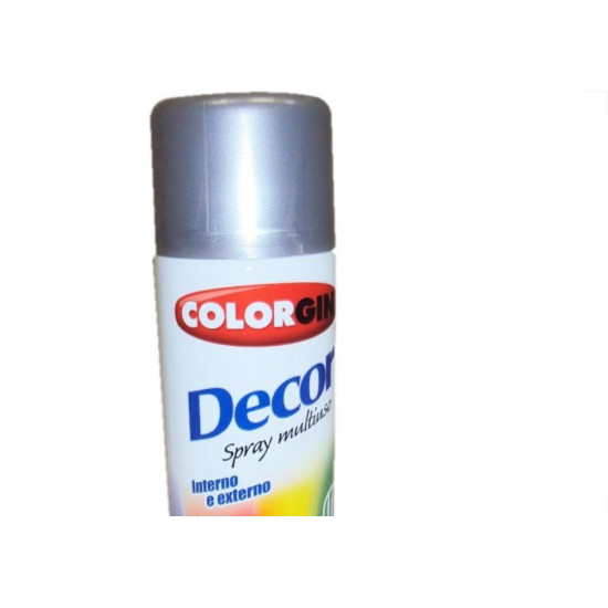 Tinta Spray Colorgin Decor Aluminio 360Ml 8581 Tinta Spray Colorgin Decor Aluminio 360Ml 8581