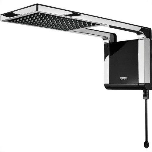 Ducha Lorenzetti Acqua Storm Preta Cromada 220V Ducha Lorenzetti Acqua Storm Preta Cromada 220V