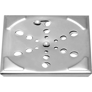 Grelha Inox Hidrolar Quadrada 10Cm Com Fecho 30187
