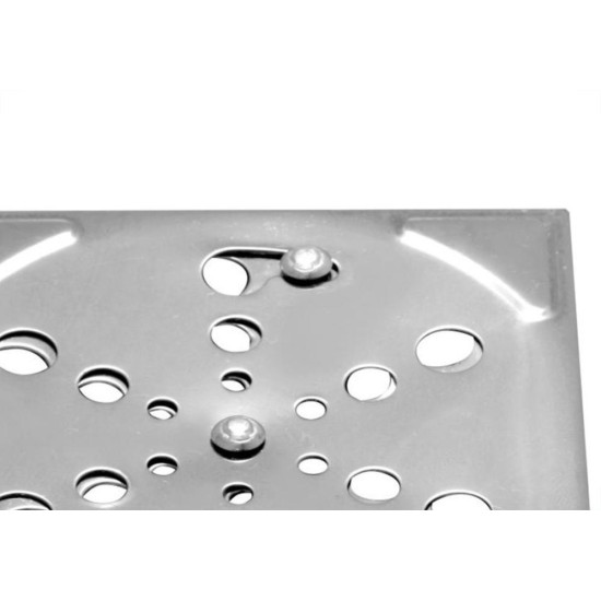 Grelha Inox Hidrolar Quadrada 10Cm Com Fecho 30187 Grelha Inox Hidrolar Quadrada 10Cm Com Fecho 30187