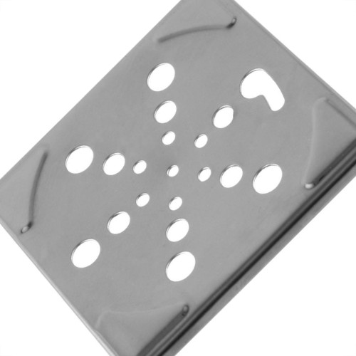 Grelha Inox Hidrolar Quadrada 10Cm Fixa 30585 Grelha Inox Hidrolar Quadrada 10Cm Fixa 30585