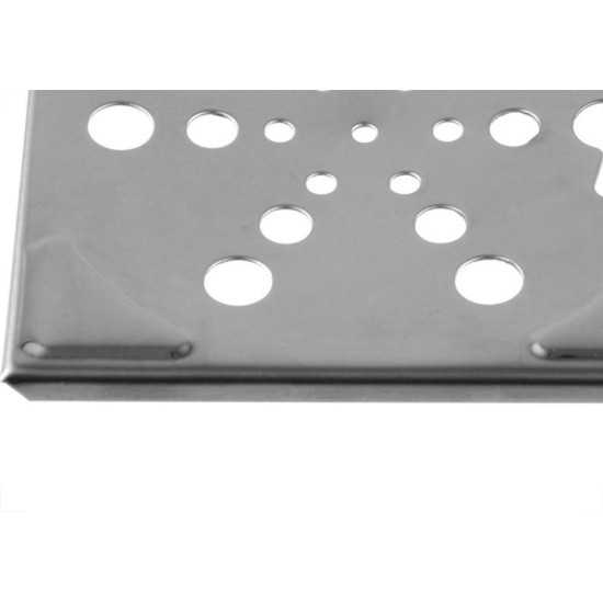 Grelha Inox Hidrolar Quadrada 10Cm Fixa 30585 Grelha Inox Hidrolar Quadrada 10Cm Fixa 30585