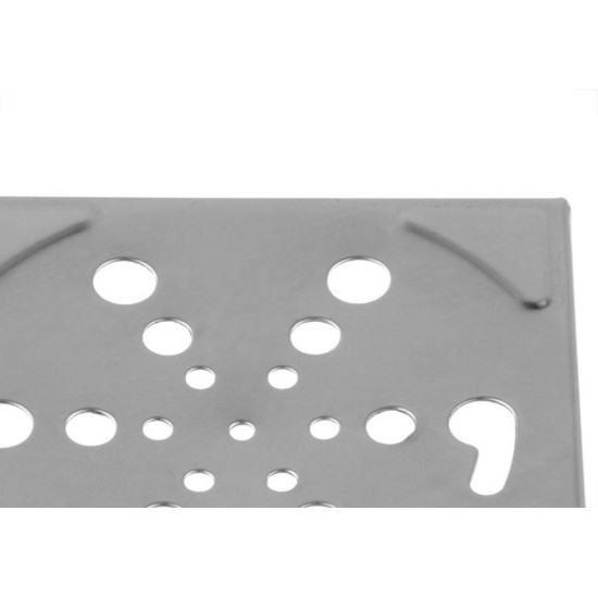 Grelha Inox Hidrolar Quadrada 10Cm Fixa 30585 Grelha Inox Hidrolar Quadrada 10Cm Fixa 30585