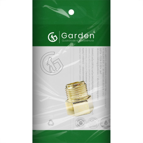 Aumento Torneira Garden Zamac Amarelo 3/4  Curto 10860E