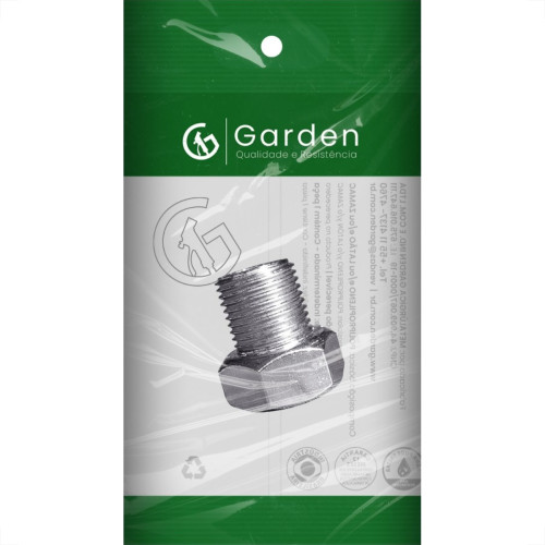 Bucha Aumento Torneira Garden Zamac Cromado 1/2X3/4 10863Cre