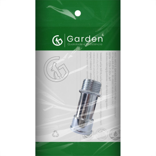Extensao Torneira Garden Zamac Cromada 1/2 Media 11851E