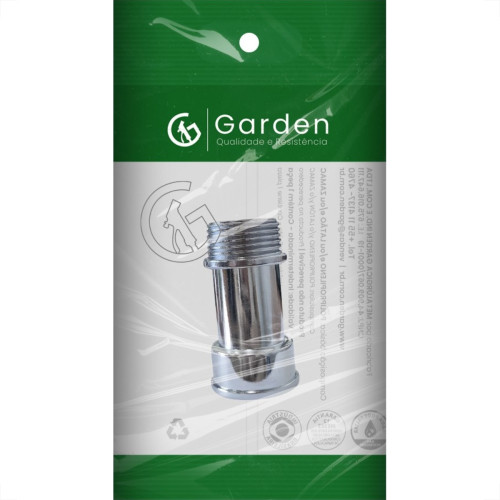 Extensao Torneira Garden Zamac Cromada 3/4 Media 11854E