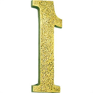 Numero Colonial Pvc Caiado 1 - Kit C/10