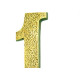 Numero Colonial Pvc Caiado 1 - Kit C/10