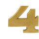 Numero Colonial Pvc Caiado 4 - Kit C/10